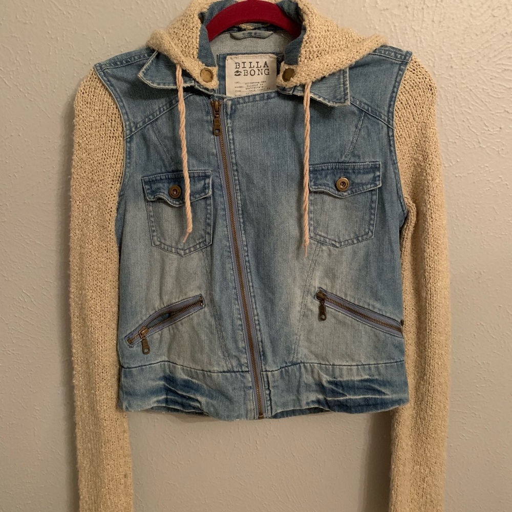 denim billabong jacket